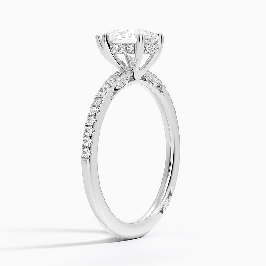 Simply Tacori Classic Diamond Ring (1/5 ct. tw.) Platinum Pear Engagement Ring