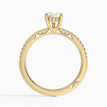 Simply Tacori Classic Diamond Ring (1/5 ct. tw.) Yellow Gold 18k Pear Engagement Ring