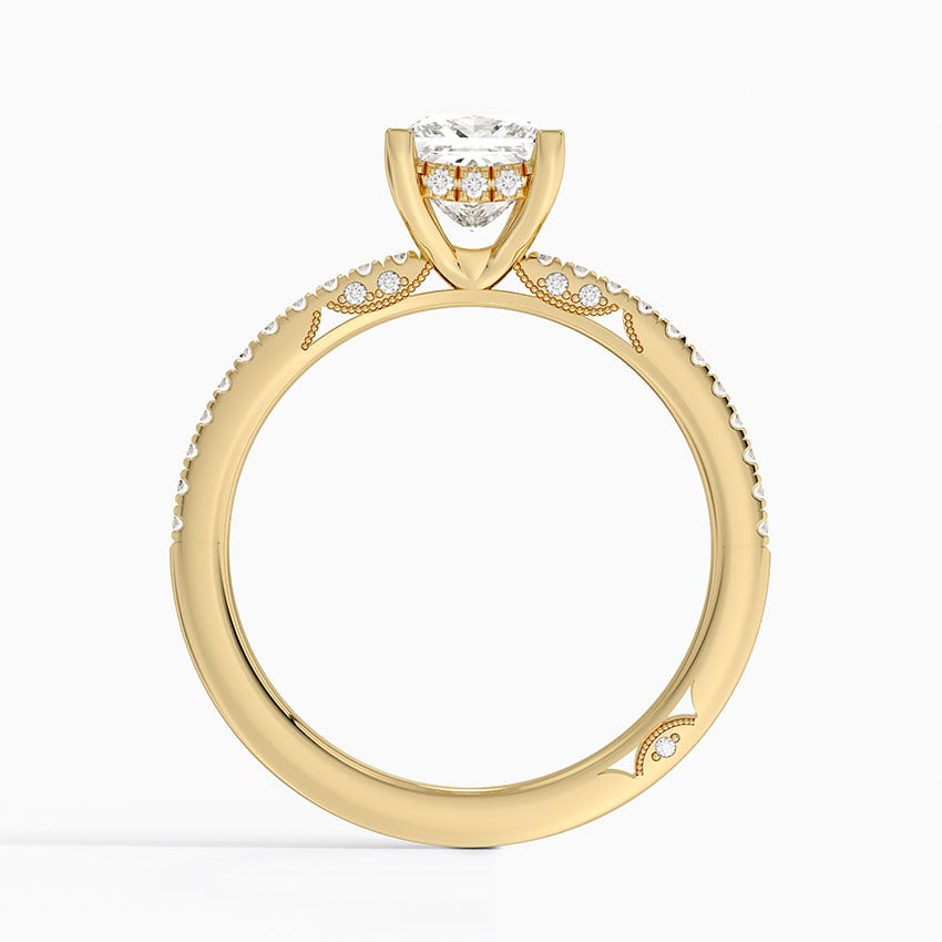 Simply Tacori Classic Diamond Ring (1/5 ct. tw.) Yellow Gold 18k Princess Engagement Ring