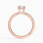 Simply Tacori Classic Diamond Ring (1/5 ct. tw.) Rose Gold 18k Round Engagement Ring
