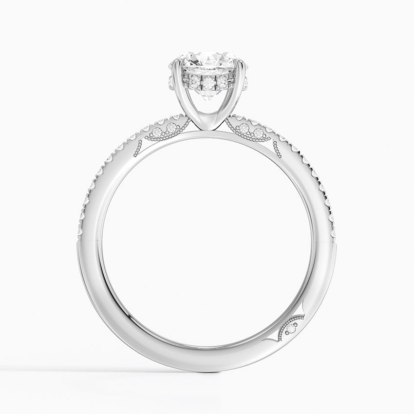 Simply Tacori Classic Diamond Ring (1/5 ct. tw.) Platinum Round Engagement Ring