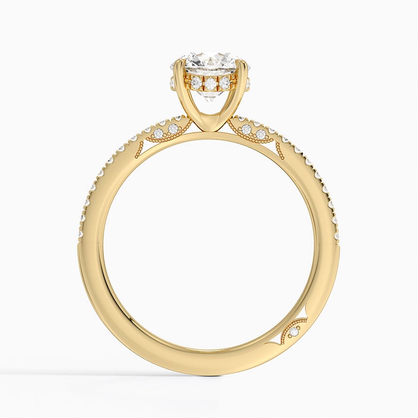 Simply Tacori Classic Diamond Ring (1/5 ct. tw.) Yellow Gold 18k Round Engagement Ring
