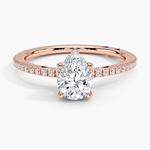 Simply Tacori Classic Diamond Ring (1/5 ct. tw.) Rose Gold 18k Pear Engagement Ring
