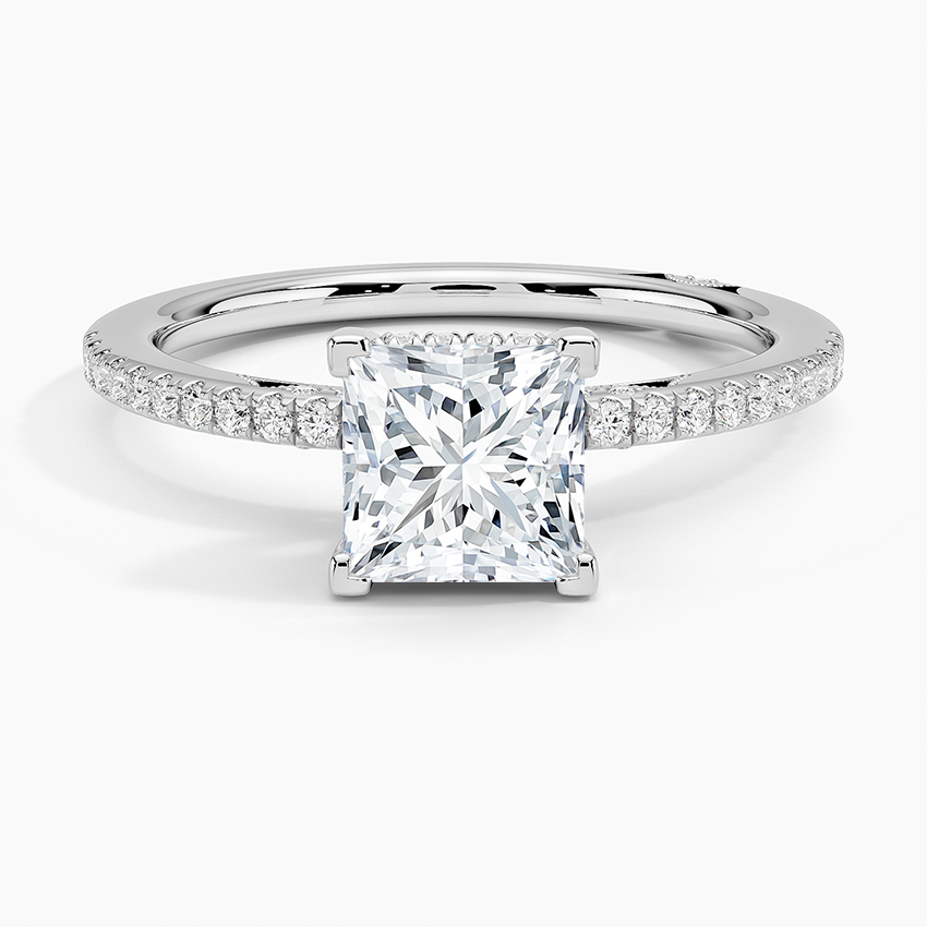 Simply Tacori Classic Diamond Ring (1/5 ct. tw.) Platinum Princess Engagement Ring