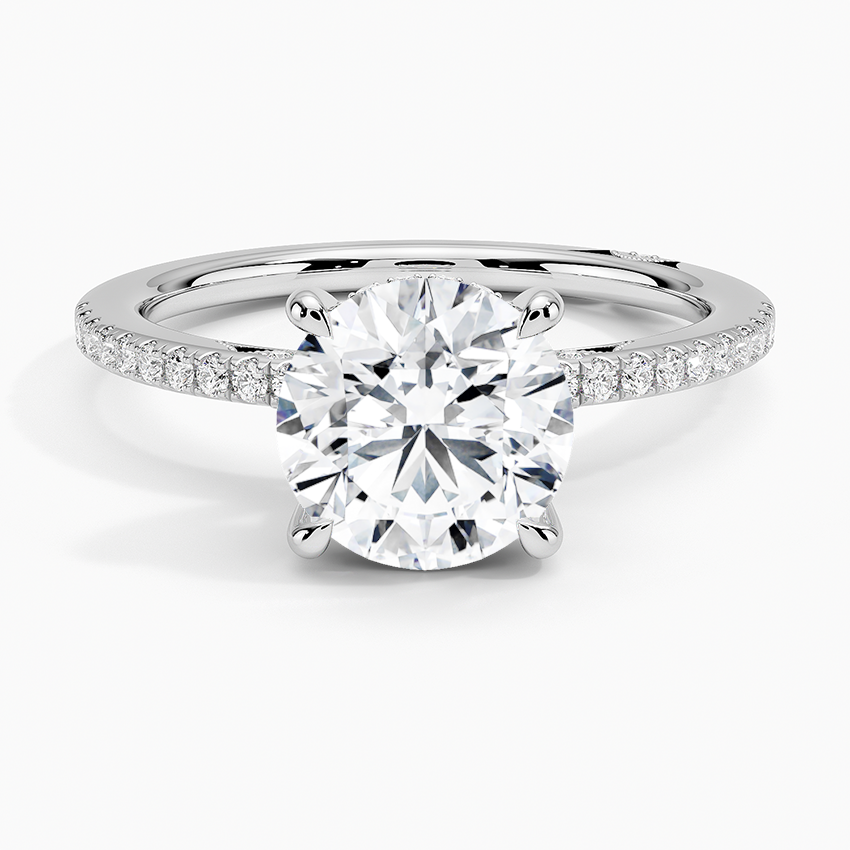 Simply Tacori Classic Diamond Ring (1/5 ct. tw.) Platinum Round Engagement Ring
