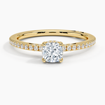 Simply Tacori Classic Diamond Ring (1/5 ct. tw.) Yellow Gold 18k Cushion Engagement Ring
