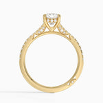 Simply Tacori Cathedral Diamond Ring (1/4 ct. tw.) Yellow Gold 18k Cushion Engagement Ring
