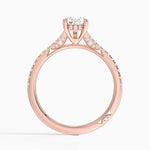 Simply Tacori Cathedral Diamond Ring (1/4 ct. tw.) Rose Gold 18k Pear Engagement Ring