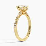 Simply Tacori Cathedral Diamond Ring (1/4 ct. tw.) Yellow Gold 18k Pear Engagement Ring