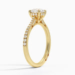 Simply Tacori Cathedral Diamond Ring (1/4 ct. tw.) Yellow Gold 18k Round Engagement Ring