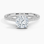 Simply Tacori Cathedral Diamond Ring (1/4 ct. tw.) Platinum Cushion Engagement Ring