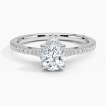 Simply Tacori Cathedral Diamond Ring (1/4 ct. tw.) Platinum Pear Engagement Ring