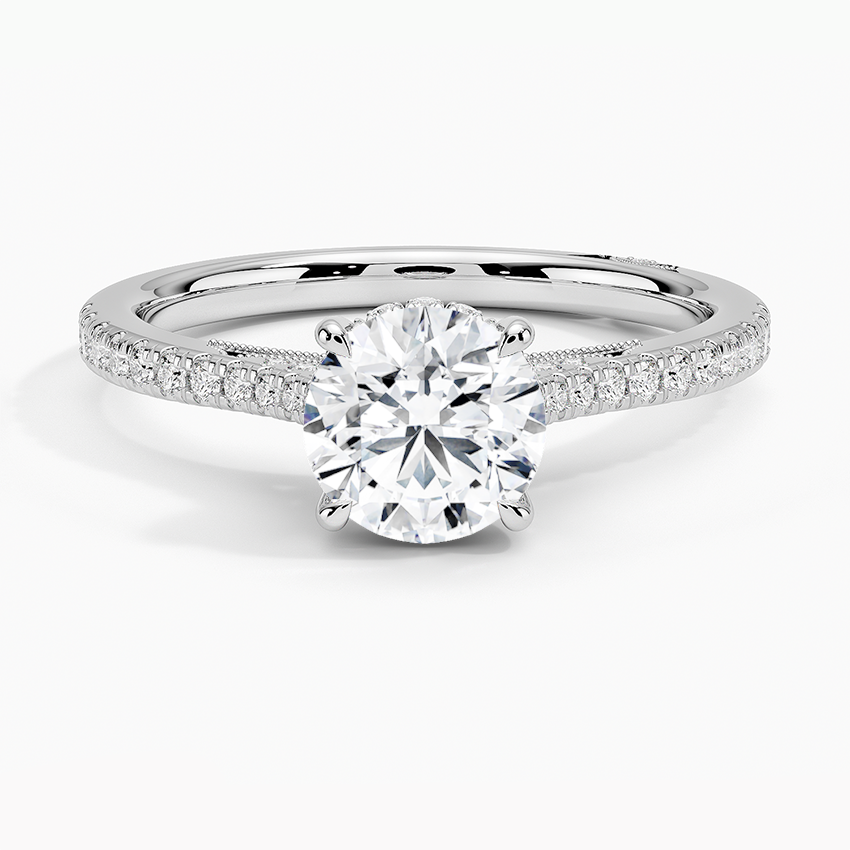 Simply Tacori Cathedral Diamond Ring (1/4 ct. tw.) Platinum Round Engagement Ring