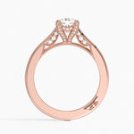 Simply Tacori Diamond Ring (1/8 ct. tw.) Rose Gold 18k Cushion Engagement Ring