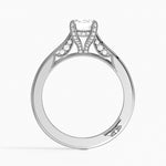 Simply Tacori Diamond Ring (1/8 ct. tw.) Platinum Emerald Engagement Ring