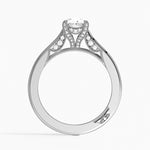 Simply Tacori Diamond Ring (1/8 ct. tw.) Platinum Oval Engagement Ring