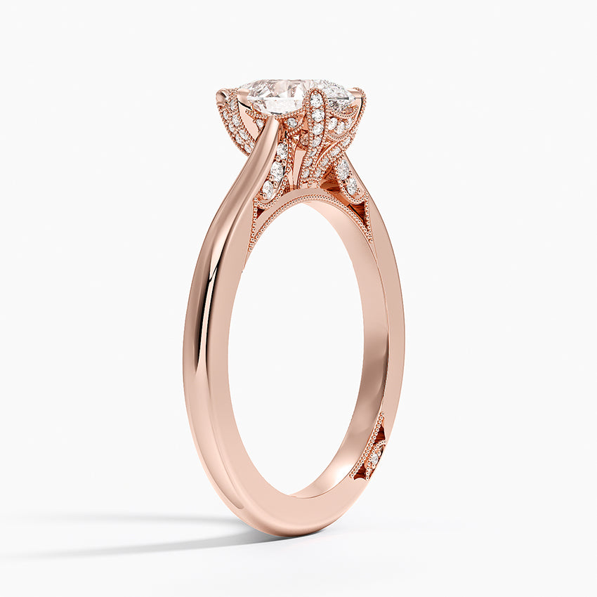 Simply Tacori Diamond Ring (1/8 ct. tw.) Rose Gold 18k Pear Engagement Ring