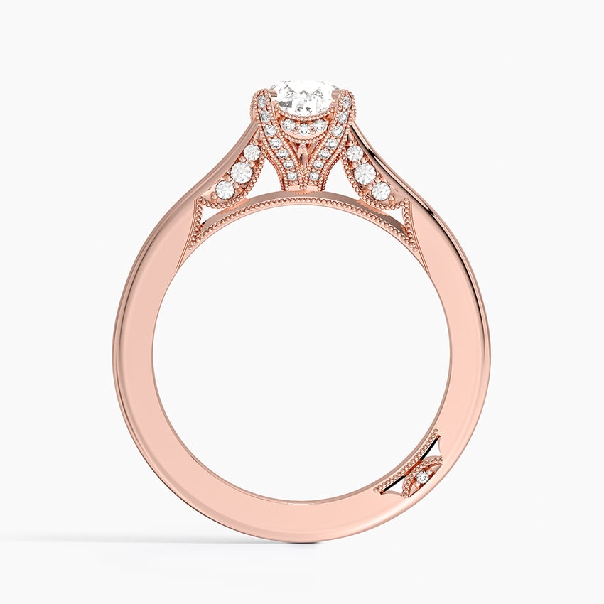 Simply Tacori Diamond Ring (1/8 ct. tw.) Rose Gold 18k Pear Engagement Ring