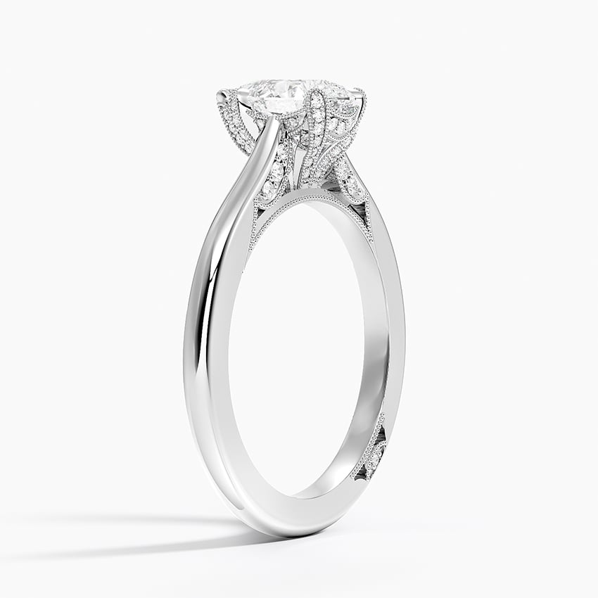 Simply Tacori Diamond Ring (1/8 ct. tw.) Platinum Pear Engagement Ring