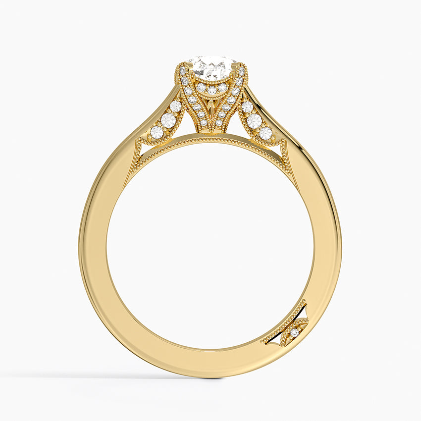 Simply Tacori Diamond Ring (1/8 ct. tw.) Yellow Gold 18k Pear Engagement Ring