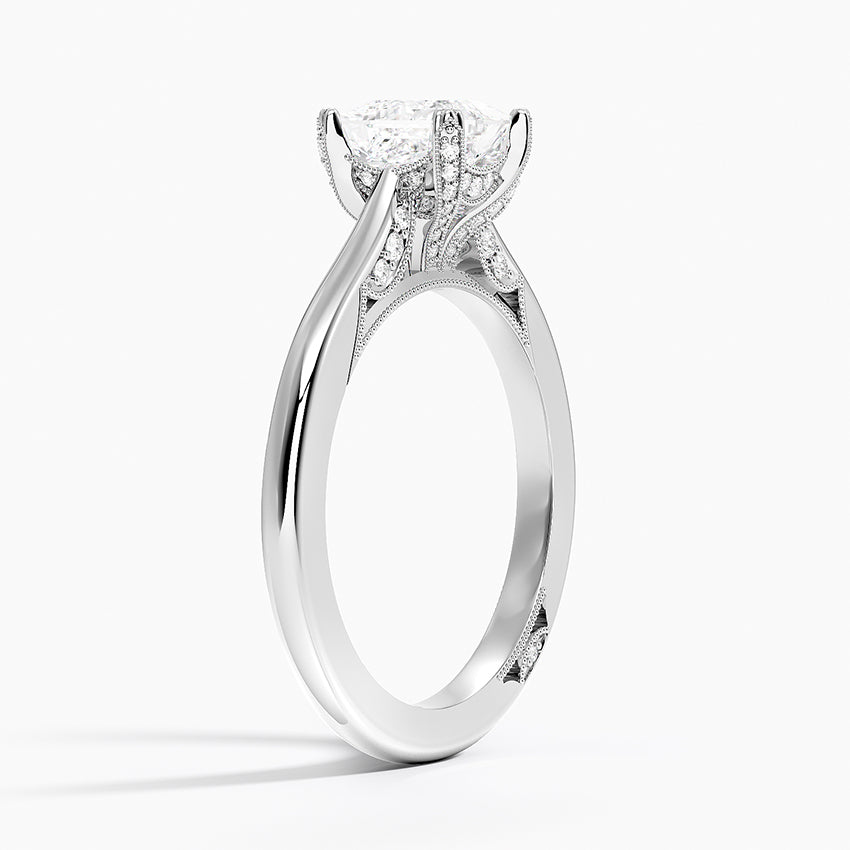 Simply Tacori Diamond Ring (1/8 ct. tw.) Platinum Princess Engagement Ring