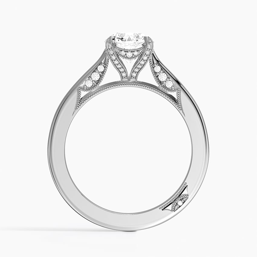 Simply Tacori Diamond Ring (1/8 ct. tw.) Platinum Round Engagement Ring