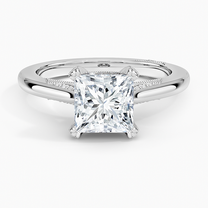 Simply Tacori Diamond Ring (1/8 ct. tw.) Platinum Princess Engagement Ring