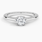 Simply Tacori Diamond Ring (1/8 ct. tw.) Platinum Round Engagement Ring