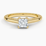 Simply Tacori Diamond Ring (1/8 ct. tw.) Yellow Gold 18k Princess Engagement Ring