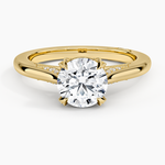 Simply Tacori Diamond Ring (1/8 ct. tw.) Yellow Gold 18k Round Engagement Ring