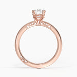 Simply Tacori Delicate Drape Diamond Ring Rose Gold 18k Cushion Engagement Ring
