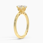 Simply Tacori Delicate Drape Diamond Ring Yellow Gold 18k Oval Engagement Ring