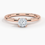 Simply Tacori Delicate Drape Diamond Ring Rose Gold 18k Cushion Engagement Ring