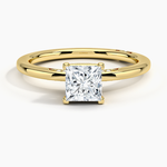 Simply Tacori Delicate Drape Diamond Ring Yellow Gold 18k Princess Engagement Ring
