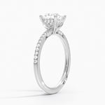 Simply Tacori Luxe Drape Diamond Ring Platinum Princess Engagement Ring
