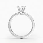 Simply Tacori Luxe Drape Diamond Ring Platinum Princess Engagement Ring