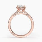 Simply Tacori Cathedral Drape Diamond Ring Rose Gold 18k Princess Engagement Ring