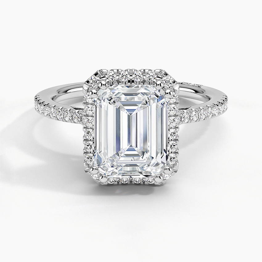 Simply Tacori Cathedral Drape Diamond Ring Platinum Emerald Engagement Ring
