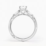 Simply Tacori Three Stone Marquise Diamond Ring Platinum Cushion Engagement Ring