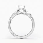 Simply Tacori Three Stone Marquise Diamond Ring Platinum Emerald Engagement Ring