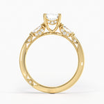 Simply Tacori Three Stone Marquise Diamond Ring Yellow Gold 18k Emerald Engagement Ring