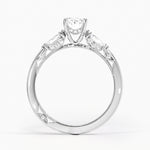 Simply Tacori Three Stone Marquise Diamond Ring Platinum Oval Engagement Ring
