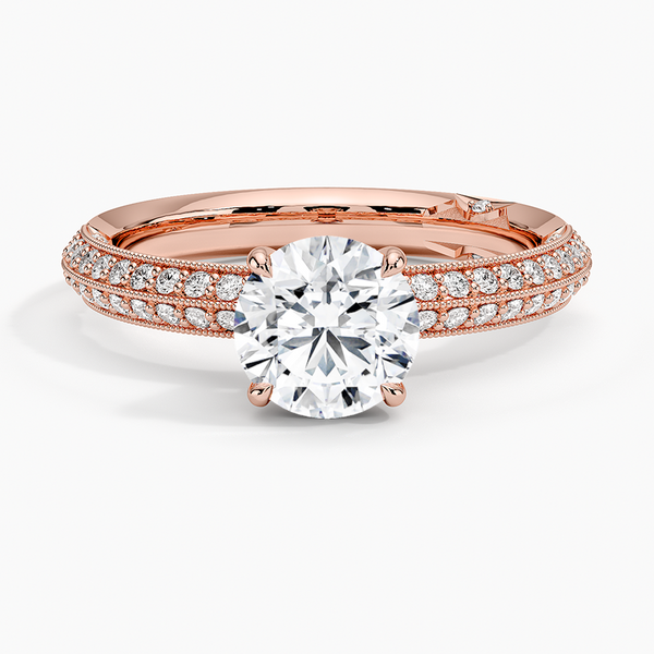 Tacori Sculpted Crescent Knife Edge Diamond Engagement Ring
