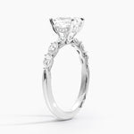 Tacori Sculpted Crescent Pear Diamond Ring Platinum Emerald Engagement Ring