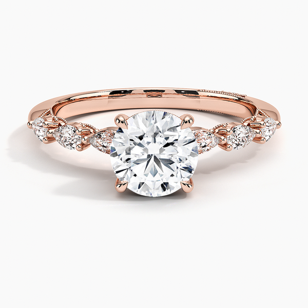 Tacori Sculpted Crescent Pear Diamond Engagement Ring
