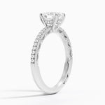 Tacori Lunetta Crescent Diamond Ring Platinum Oval Engagement Ring
