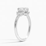 Daphne Art Deco Ring Platinum Asscher Engagement Ring