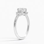 Daphne Art Deco Ring Platinum Cushion Engagement Ring