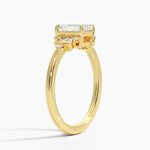 Daphne Art Deco Ring Yellow Gold 18k Emerald Engagement Ring