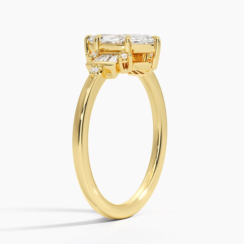 Daphne Art Deco Ring Yellow Gold 18k Marquise Engagement Ring